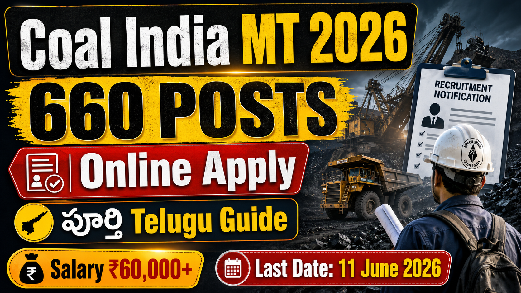 Coal India MT Recruitment 2026
